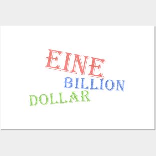 eine - one billion dollar tv series graphic design Posters and Art